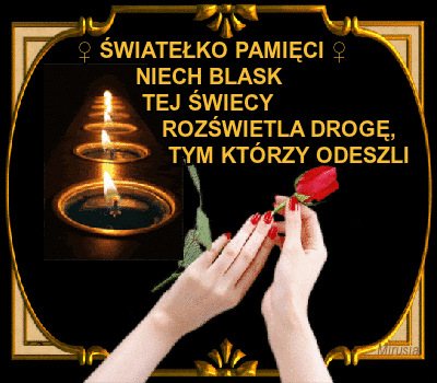 Kobieta trzymająca w dłoniach czerwoną różę i zapalone znicze